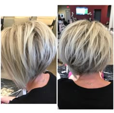 Short Bob Haircuts, Short Blonde, Short Hair With Layers, Short Bob Hairstyles, Curly Hairstyles, Hair Today, Great Hair, Hair Dos, Bobs Haircuts