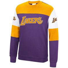 The Men's Mitchell & Ness Purple Los Angeles Lakers Perfect Season Fleece Pullover Sweatshirt is the ultimate tribute to the iconic Los Angeles Lakers. Crafted from a cozy cotton and polyester blend, this midweight sweatshirt proudly displays embroidered fabric applique and screen print graphics, showcasing your unwavering Lakers pride. Whether you're cheering from the stands or simply showing your support, this sweatshirt is the perfect way to represent the Los Angeles Lakers in style. Offi Iconic Los Angeles, Fabric Applique, Embroidered Fabric, Mitchell & Ness, Nordstrom Store, Los Angeles Lakers, Free Shopping, Fashion Advice, Screen Print