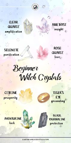 Witch Cleansing, Candles Witch, Crystals And Their Meanings, Wicca Crystals, Witch Crystals, Crystals Witchcraft, Crystal Charging, Beginner Witch