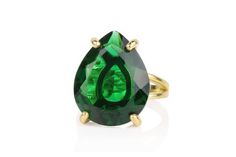 A fascinating and lush piece from our collection of gemstone rings - this teardrop ring features a green Emerald stone in prongs fashioned in a 14k gold-filled setting. Wear this pear-shaped ring to add a luxurious and chic luster to your look.☛ 𝒜𝐵𝒞 - Add Engraving - https://etsy.me/2ZSRjhu☛ Ring size - Select the size you would like from the drop down menu▂▂▂▂▂▂▂▂▂▂▂▂▂▂▂▂▂▂▂▂▂▂▂▂▂▂▂♥ Gemstone Type - Emerald (Lab Created)♥ Gemstone Size - 16x20mm♥ Gemstone Cut - Faceted Pear♥ Metal Type (Main Teardrop Emerald Ring For Formal Occasions, Green Teardrop-shaped Promise Ring, Formal Green Teardrop Ring, Teardrop Green Emerald Ring For Wedding, Formal Green Pear-shaped Rings, Pear Rings, Gemstone Rings Vintage, May Birthstone Rings, Pear Shaped Ring