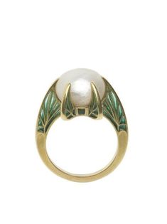 René Lalique - Ring. France 1900. Mermaid Pearl, Lalique Jewelry, Art Nouveau Ring, Nouveau Jewelry, Vintage Mermaid