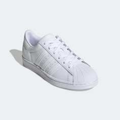 Women's Superstar All White Shoes | FV3285 | adidas US Whote Adidas Shoes, All White Shoes Adidas, Adidas Shoes Women Sneakers White, Womens White Sneakers Adidas, Womens White Adidas Shoes, Adidas Mnd White, All White Superstars, Adidas Superstar All White, All White Shoes