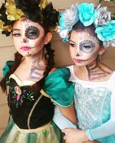 Ale Catrina Costume, Halloween Maquillaje, Halloween Makeup For Kids, Den Mrtvých, Diy Kostüm, Halloween Makeup Scary