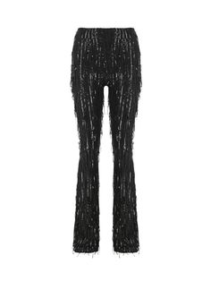 FRINGE SEQUINED FABRIC : Shine brighter than ever before and turn heads with bold, sparkly designs with a pair of Studio 54 Fashion Women's Sequined Fringe Pants Leggings and shine a light on how good you look! SPANDEX LINING STRETCH : Our Women's Sequin Tassel Pants are lined with a comfy, spandex fabric to make the holiday parties comfortable. Outer layer mesh is covered with tiny sequins in orderly vertical stripes. Inside soft stretch lining prevents sequins from rubbing/scratching your legs Luxury Black Sequined Bottoms, Plus Size Tassel Pants, Tassel Long Pants, Luxury Contrast Sequin Bottoms For Party, Luxury Fitted Disco Bottoms, Luxury Black Festive Bottoms, Luxury Black Sequined Pants, Ballroom Fringe Pants, Disco Style Trousers For Evening