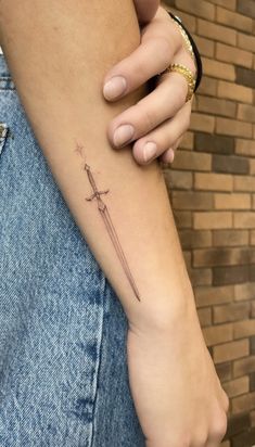 Cool First Tattoos, Unknown Tattoo, Tattoo Celestial, Dagger Tattoo, Getting A Tattoo, Discreet Tattoos, Book Tattoo, Dainty Tattoos