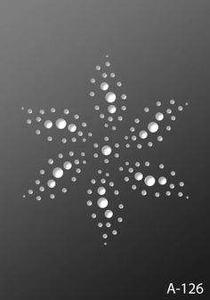 a snowflake made out of white bubbles on a black background with the words, a