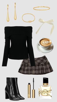 Cute Outfit Inspo🎀🍂 Dream Closet Outfits, Girly Outfit Inspo Aesthetic, Cute Autumn Outfits Aesthetic, Tumblr Girly Outfits, Old Preppy Outfits, Madam Outfit, Christmas Looks Outfits Party, Outfit Ideas Collage, Theater Outfit