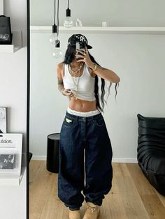 Early 2000s Hip Hop Fashion, Tomboy Stil, Tomboy Outfit, Boyish Outfits