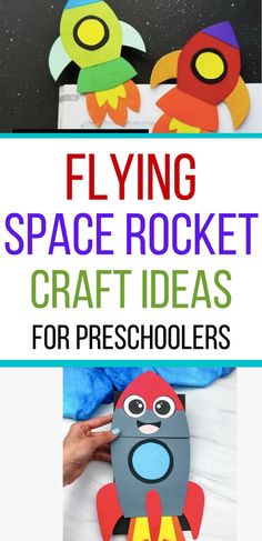 Flying space rocket craft ideas for preschoolers Transportation Crafts For Kids, Rocket Crafts, Craft Ideas For Preschoolers, Summer Camp Art, Rocket Craft, Easy Preschool Crafts, Ideas For Preschoolers, Transportation Crafts, Crafts And Activities For Kids