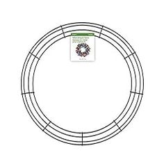 a circular wire rack with a label on the top and bottom part in white background