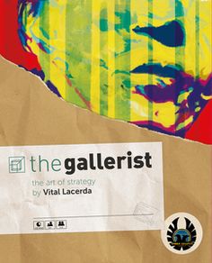 the book cover for the galleryist, with an image of a man's face