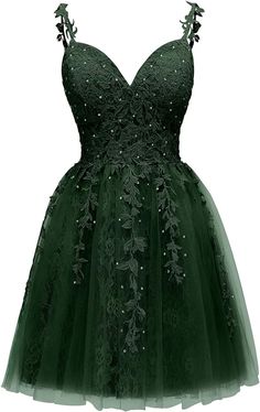 Grade 8 Grad Dresses, Dress For Teens, Quinceanera Themes Dresses, Homecoming Formal Dresses, Green Cocktail Dress, Short Prom Dresses