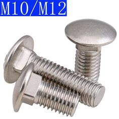 an assortment of screws and nuts on a white background with the m6 logo