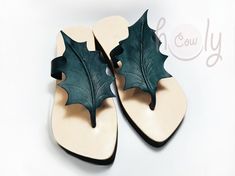 Handmade unisex sandals made from the finest quality full-grain leather. They are available in all sizes as we custom make them to your actual feet measurements. You can have the leaf in a in green, brown, black, blue or white leather. Please let me know what color you would like in the notes during purchase. They are also available with a leather sole instead of a rubber sole for only an additional $30. They combine style and functionality. An enormous amount of care and energy goes into making Green Leather Sandals, Unisex Sandals, Blue Leather Sandals, Boho Leaves, Green Sandals, Leather Sandals Handmade, Leather Leaf, Mens Leather Sandals, Handmade Sandals