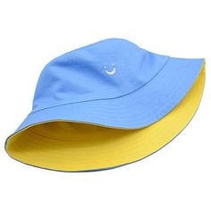 Reversible ALLSEX Bucket Hat 100% Cotton Light Blue on one side, Yellow on reverse Smiley face embroidered on both sides Breathable and Lightweight As an Amazon Associate I earn from qualifying purchases. This post contains affiliate links. We get commissions for purchases made through links in this post. See our disclosure page for more information. *Price as of 02/28/2021 Cool Bucket Hats, Face Embroidery, Reversible Bucket Hat, Amazon Associates, Travel Beach, Sun Visor, Blue And Yellow, Cotton Lights, Smile Face