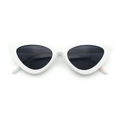 These gothic style classic cat eye sunglasses are bold, hard, iconic, and edgy, yet truly timeless. They will settle nicely with any bold gothic look. The classical cat eye silhouettes are made with 100% UV400 polycarbonate lenses, a premium plastic frame, and metal hinges. The lenses are scratch-resistant and provide 100% UV protection, while the frame is durable and comfortable to wear. The metal hinges ensure that the sunglasses will last for years to come. These sunglasses are perfect for an 1950s Sunglasses, Classic Cat Eye, Sunglasses White, Gothic Looks, White Sunglasses, Retro Fits, Plastic Sunglasses, Metal Hinges, Gothic Style