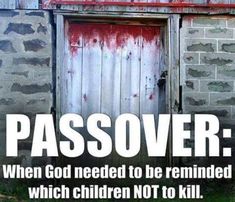 an old door with the words passover written on it in white and red paint