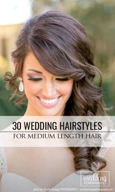 Medium Length Bridal Hair, Wedding Hairstyles For Medium Length, Bride Hair Down, Medium Length Hair With Bangs, Braid Videos, Wedding Hairstyles For Medium Hair, Bridesmaid Hair Medium Length, Wedding Hairstyles Medium Length, Guest Hair