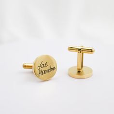 Handwriting cufflinks, personalized cufflinks, Custom Cufflinks for Him, Wedding Cufflinks, Groomsmen Gift, Engraved Cufflinks, Groom Cufflinks, father of the bride gift One of a kind pieces for your loved ones on special days. Engraved with any handwriting or regular font. CUFFLINK size: 16mm diameter Finishes available: Gold, Silver, Rose Gold and black                               Our pieces are high polished  stainless steel. This won't tarnish. Tie Clips https://www.etsy.com/shop/LifePrint Wedding Cufflinks Groomsmen, Father Of The Bride Gift, Engraved Cufflinks, Groom Cufflinks, Wedding Cufflinks, Custom Cufflinks, Personalized Cufflinks, Groom Groomsmen, Tie Clips