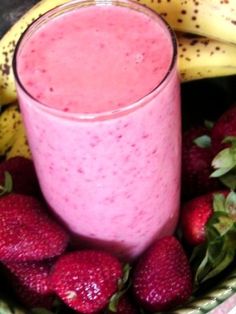 Orange Banana Smoothie Recipe, Smoothie Recipes Strawberry, Smoothies For Kids, Breakfast Drink, Milk Shakes