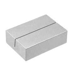 a white box that is open on a white background, with the lid partially closed