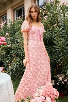 Jayden Pink Lace Maxi Dress Pink Pattern Dress, Pink Lace Maxi Dress, Kdrama Outfits, Mid Size Fashion, Bridal Shower Outfit, Purple Maxi Dress, Stylish Fall Outfits, Rosie Huntington, Huntington Whiteley