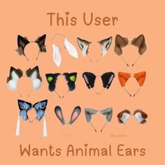 this user wants animal ears to be used as headbands for cats and dogs