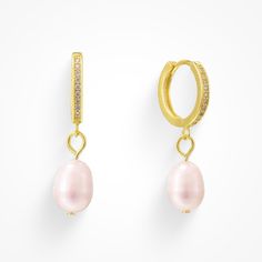 Step up your jewelry game with our Jolie Earrings. These babies will add the perfect touch to any fit! Pair them with our Itty Bitty Hoops for just the cutest stack. Pink Drop Huggie Earrings, Trendy Everyday Pearl Drop Earrings, Trendy Pearl Drop Earrings For Everyday, Elegant Pink Hoop Earrings, Everyday Pink Huggie Earrings, Elegant Adjustable Dangle Huggie Earrings, Pink Hypoallergenic Huggie Earrings, Trendy Pearl Drop Earrings For Gift, Elegant Pink Earrings For Everyday Wear