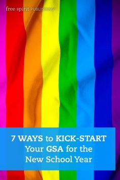 rainbow colored fabric with the words 7 ways to kick - start your csa for the new school year