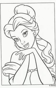 princess ariel from the little mermaid coloring page with her hair blowing in the wind and eyes wide open