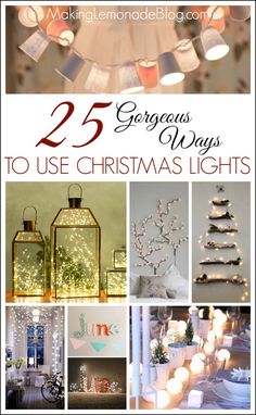 25 gorgeous ways to use christmas lights