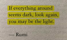 a piece of paper with the words rumi written in yellow and black on it