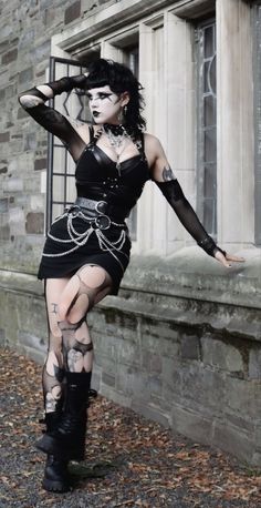 Goth subculture
Goth fashion
Trad Goth Girl aesthetic
Trad Goth Girl on the cemetery Gothic Fits, Spikes Fashion, Goth Outfit Inspo, Leather Outfits Women, Goth Rock, Goth Outfit, Arte Punk, Romantic Goth, Goth Women