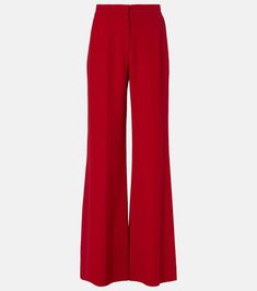 Elegant Party Flares, Evening Viscose Trousers, Viscose Evening Trousers, Sleek Flare Wide Leg Pants For Evening, Sleek Wide Leg Flare Pants For Evening, Chic Evening Flares, Elegant Wide-leg Party Flares, Formal Viscose Wide-leg Pants, Elegant Wide-leg Flares For Party