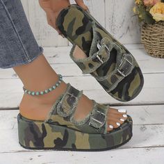 Patterned:Solid colorMaterial:FabricHeel Type:Platform HeelClosure:Slip-onToe Style:Open ToeAll-season:SummerPrinting Type:No PrintingHeel Hight:Mid HeelItem ID:QP26998 Green Slip-on Casual Wedge Sandals, Casual Green Slip-on Wedge Sandals, Summer Platform Slide Sandals, Casual Green Wedge Sandals For Spring, Trendy Slip-on Wedge Sandals For Summer, Summer Slide Wedge Sandals For Spring, Casual Slide Wedge Sandals For Summer, Casual Summer Slide Wedge Sandals, Trendy Flat Wedge Sandals For Summer