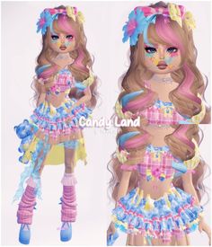 Candyland Couture, Outfit Hacks, Dti Ideas, Couture Dress, Play Dress, Dress Code