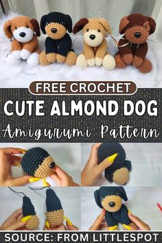 crochet free pattern for cute little dog amigurum