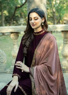 Velvet Suits Women Indian, Latest Velvet Dresses, Velvet Suit Design, Combination Dresses, Velvet Dress Designs, Velvet Shawl, Pakistani Dresses Casual, Velvet Suit, Dress Neck Designs