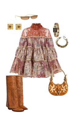 Vestidos Country, Morgan Wallen Concert Outfit, Morgan Wallen Concert, Country Concert Outfit Ideas, Cowgirl Ankle Boots, Country Concert Outfits, Embroidery Boots, Dorothy Dandridge, Bota Country