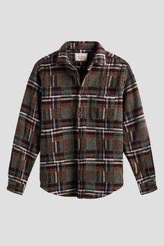 From our friends at portuguese flannel a cozy overshirt for seasonal layering. it's crafted in thick and sturdy wool with an off-kilter plaid pattern. it's finished with classic button closure and a single chest pocket.    product details    fit: runs slightly small; consider sizing up if between sizes.    fabric: 100% wool    care: dry clean.    made in portugal    about the designer    crafted in the old towns of northern portugal portuguese flannel is a family-run business spanning four generations. the brand's mills are situated in and around the city of guimarães portugal a city renowned for its quality mills and textile industry. they select only the finest fabrics - produced traditionally as they have been for nearly a century. their pieces are inspired by the people of portugal fro Virgo Shirt, Northern Portugal, Denim Hat, Textile Industry, Mens Button Up, Designer Clothes For Men, Engineered Garments, Fine Fabric, Kids Sleepwear