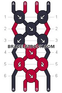 the diagram shows how to make an interlaced chain