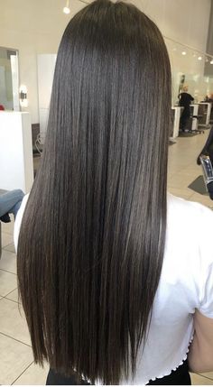 Dark Brown Long Hair, Braun Hair, Straight Brunette Hair, Hair Styles For Long Hair, Brown Straight Hair, Styles For Long Hair