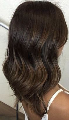 Subtle Highlights In Dark Brown Hair, Very Subtle Balayage Brunettes, Brunette Highlights Subtle, Brunette With Slight Dimension, Light Brunette To Dark Brunette, Dark Hair With Subtle Balayage, One Shade Brown Hair, Partial Brown Highlights, Brunette Balayage Hair Subtle