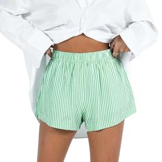 PRICES MAY VARY. Material: Women's casual shorts make by top quality material. Soft, comfortable and breathable. Machine wash and hand wash are all available. Design:Button front, loose fit, elastic waist, above knee length.Women casual plaid shorts, boxers for women baggy,y2k fairy grunge shorts, y2k plaid pajamas shorts, women cute plaid shorts, women stripe loose fit shorts, women casual solid shorts. Style:Sleep shorts for women, women low waist pj shorts, micro gingham boxers shorts, plaid shorts sleepwear, lounge shorts cute boy shorts.Shorts can be paired with any shirt, outerwear, sandals, slippers, or sneakers. Occasion:Prefect for shopping, sleepwear,1950s vintage outfit, night out, cocktail , evening wear, work,dancing, yoga, exercise, holiday, daily casual wear,party, club, bea Streetwear 2024, Baggy Pants Women, Vintage Boxer, Shorts Streetwear, Polyester Pants, Pants Loose, Summer Stripes, Outfit Making, Twill Pants