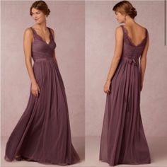 Gorgeous Dress, Excellent Condition, Worn Once. Dusty Purple/Mauve Color. Wedding Color Lavender, Convertible Wedding Dresses, Wedding Dresses Vintage Bohemian, Bhldn Wedding Dress, Brooklyn Dress, Bhldn Dresses, Bhldn Dress, Wedding Colors Purple, Tulle Maxi Dress