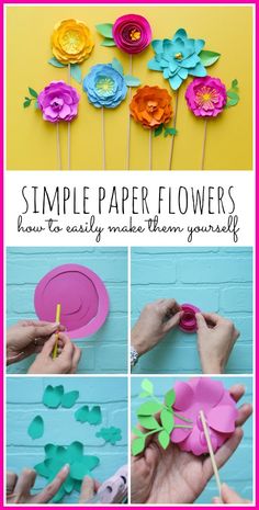 how to make paper flowers that are easy and fun