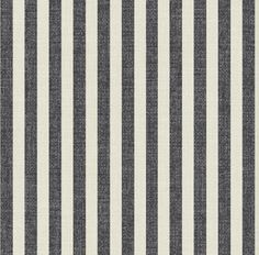 a black and white striped wallpaper with vertical stripes on the fabric in different sizes