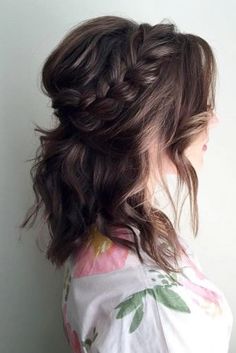 Medium Hairstyles For Girls, Bob Wedding Hairstyles, Curly Wedding Hair, Special Occasion Hairstyles, Shoulder Hair, Short Wedding Hair