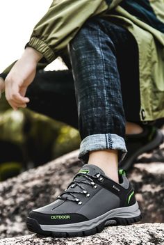 Barner Men's Hiking Shoes | Ultrasellershoes.com – Ultra Seller Shoes Mens Boots Online, Mens Hiking Shoes, Brand Name Shoes, Brand Collaboration, High Shoes, Boot Types, Men's Boots, Artificial Leather, Great Outdoors