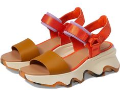 Sorel Sandals, Orange Honey, Sorel Kinetic, High Sandals, Womens Sandals Wedges, Sorel Womens, Soft Textiles, Sandal Fashion, Strappy Sandals